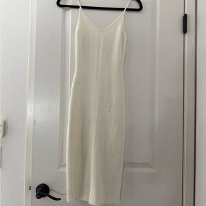 Abercrombie & Fitch Cream Midi Dress